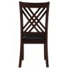 ACME Katrien Side Chair (Set-2), Black PU & Espresso