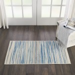 Nourison Jubilant JUB04 Area Rug, Blue, 2' x 4'