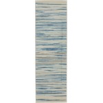 Nourison Jubilant JUB04 Runner Rug, Blue, 2'3" x 7'3"