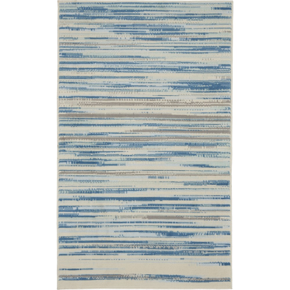 Nourison Jubilant JUB04 Area Rug, Blue, 3' x 5' Nourison Jubilant JUB04 Area Rug, Blue, 3' x 5'