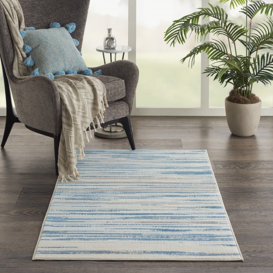 Nourison Jubilant JUB04 Area Rug, Blue, 3' x 5'