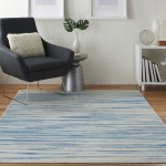 Nourison Jubilant JUB04 Area Rug, Blue, 4' x 6'