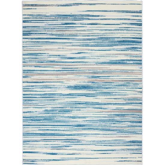 Nourison Jubilant JUB04 Area Rug, Blue, 5'3" x 7'3"