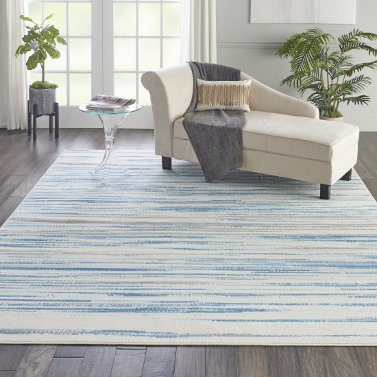 Nourison Jubilant JUB04 Area Rug, Blue, 7' x 10'