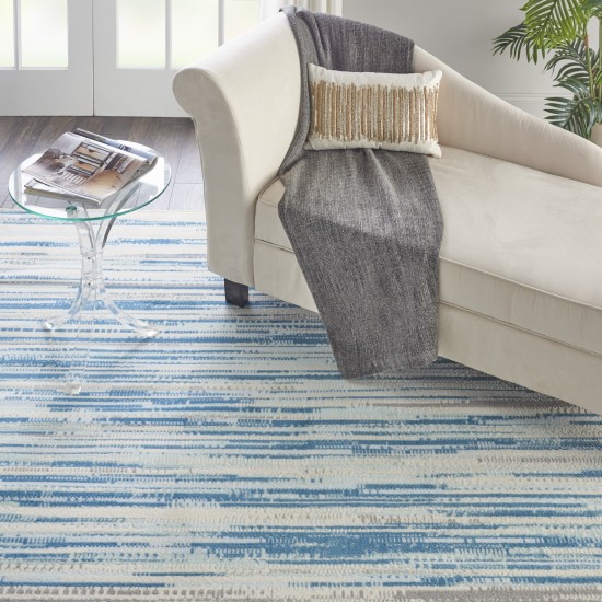 Nourison Jubilant JUB04 Area Rug, Blue, 7'10" x 9'10"