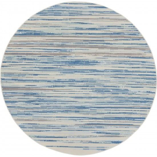 Nourison Jubilant JUB04 Area Rug, Blue, 8' x Round