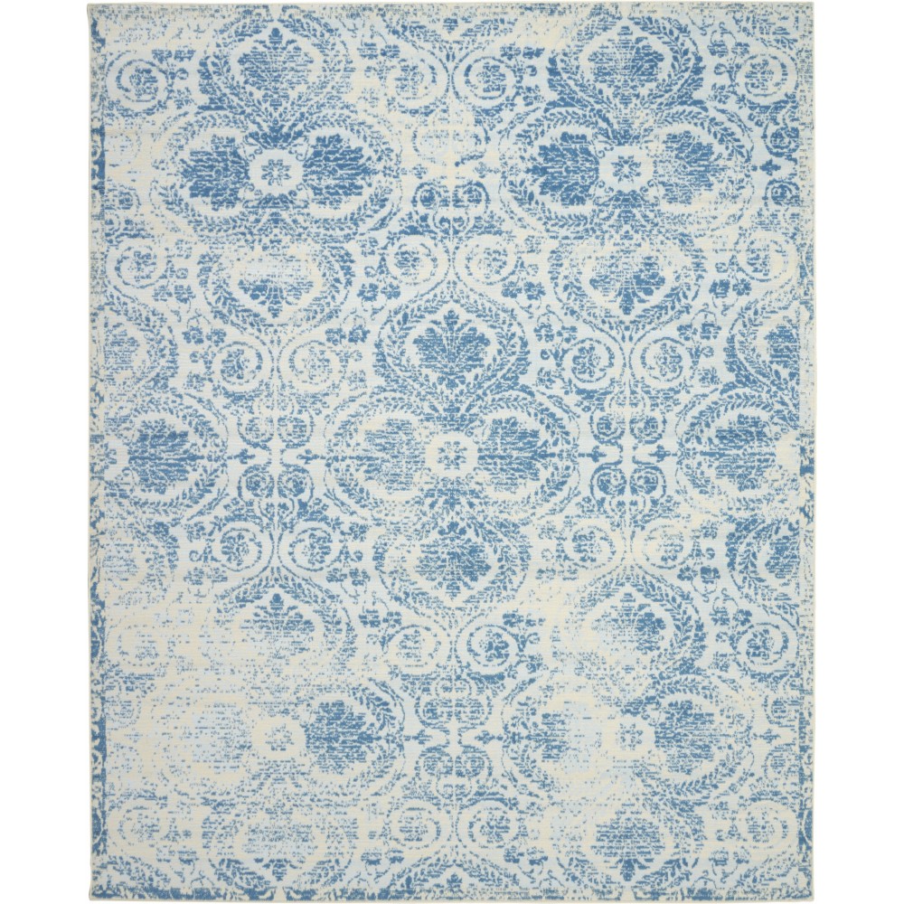 Nourison Jubilant JUB05 Area Rug, Blue, 7'10" x 9'10"