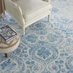 Nourison Jubilant JUB05 Area Rug, Blue, 7'10" x 9'10"