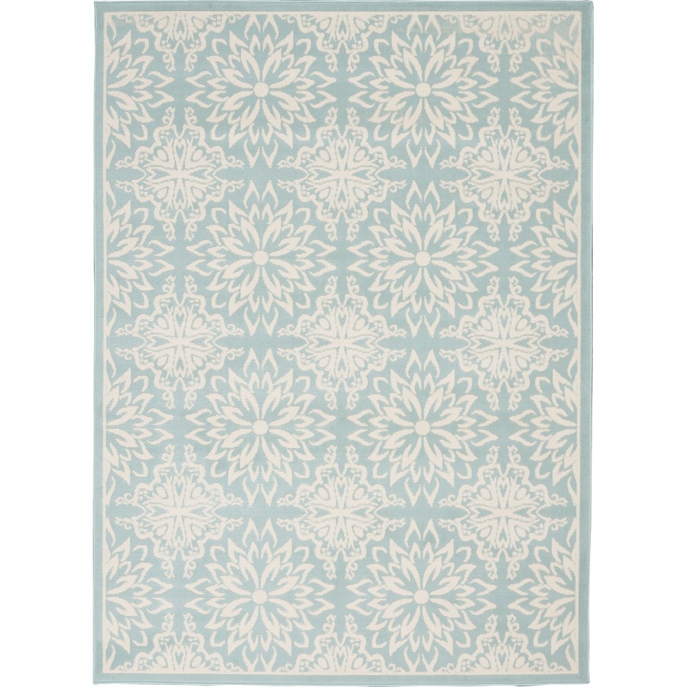 Nourison Jubilant JUB06 Area Rug, Ivory/Green, 4' x 6'