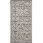 Nourison Jubilant JUB06 Area Rug, Ivory/Grey, 2' x 4'