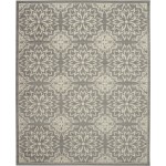 Nourison Jubilant JUB06 Area Rug, Ivory/Grey, 7' x 10'