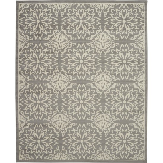 Nourison Jubilant JUB06 Area Rug, Ivory/Grey, 7' x 10'