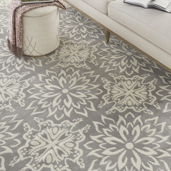 Nourison Jubilant JUB06 Area Rug, Ivory/Grey, 7' x 10'