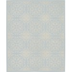 Nourison Jubilant JUB06 Area Rug, Ivory/Light Blue, 7'10" x 9'10"