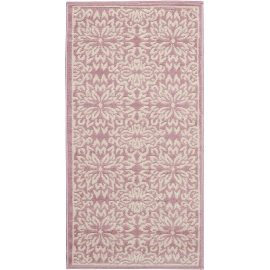 Nourison Jubilant JUB06 Area Rug, Ivory/Pink, 2' x 4'