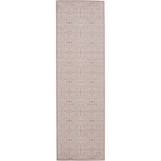 Nourison Jubilant JUB06 Runner Rug, Ivory/Pink, 2'3" x 7'3"