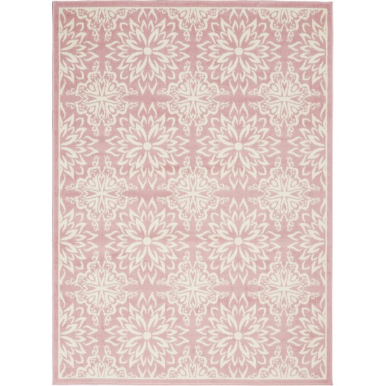 Nourison Jubilant JUB06 Area Rug, Ivory/Pink, 6' x 9'