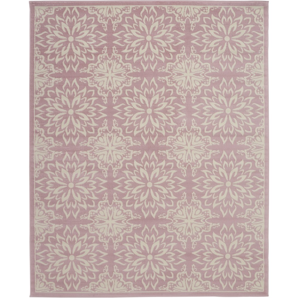 Nourison Jubilant JUB06 Area Rug, Ivory/Pink, 7' x 10'