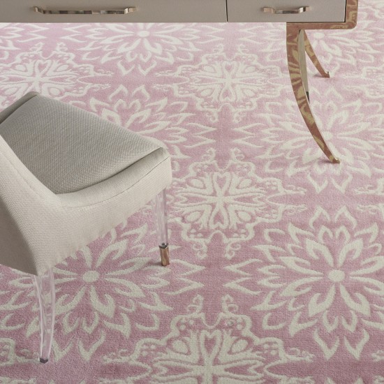 Nourison Jubilant JUB06 Area Rug, Ivory/Pink, 8'6" x 12'
