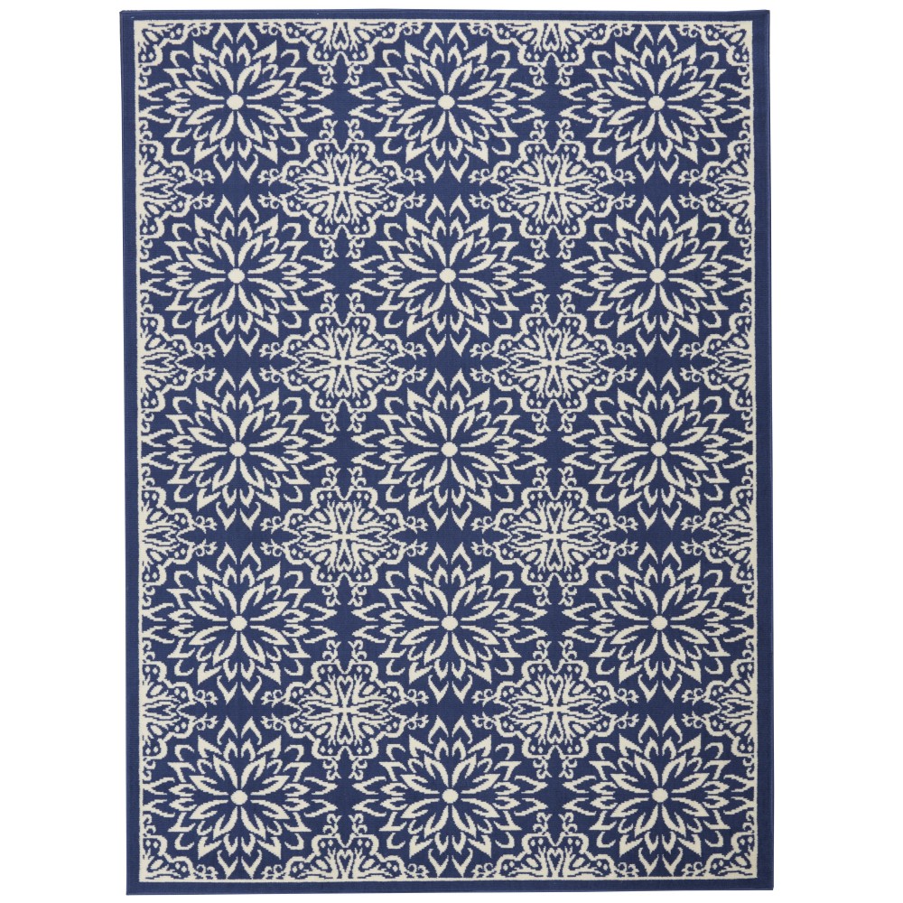Nourison Jubilant JUB06 Area Rug, Navy/Ivory, 4' x 6' Nourison Jubilant JUB06 Area Rug, Navy/Ivory, 4' x 6'