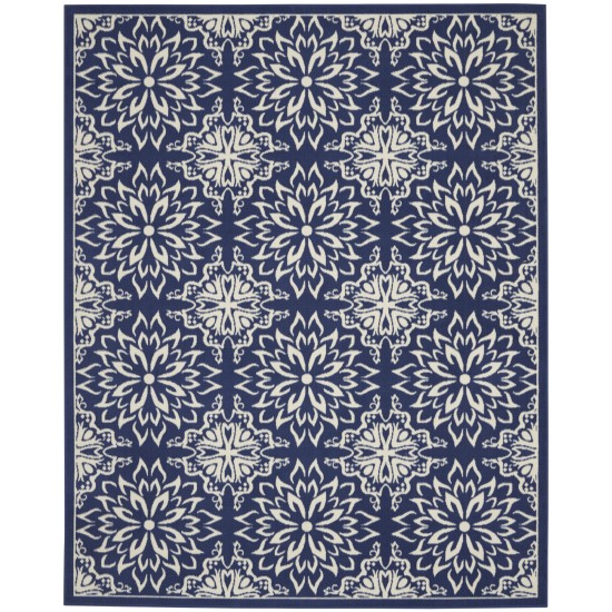 Nourison Jubilant JUB06 Area Rug, Navy/Ivory, 7'10" x 9'10"