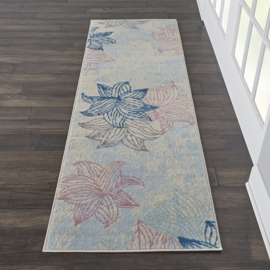 Nourison Jubilant JUB08 Runner Rug, Ivory/Multicolor, 2'3" x 7'3"