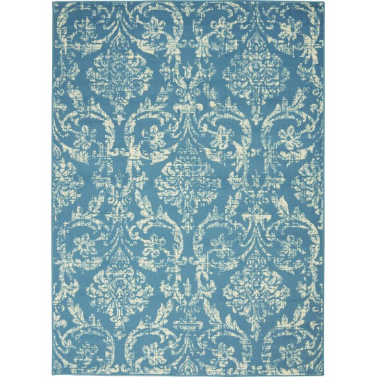 Nourison Jubilant JUB09 Area Rug, Blue, 4' x 6'