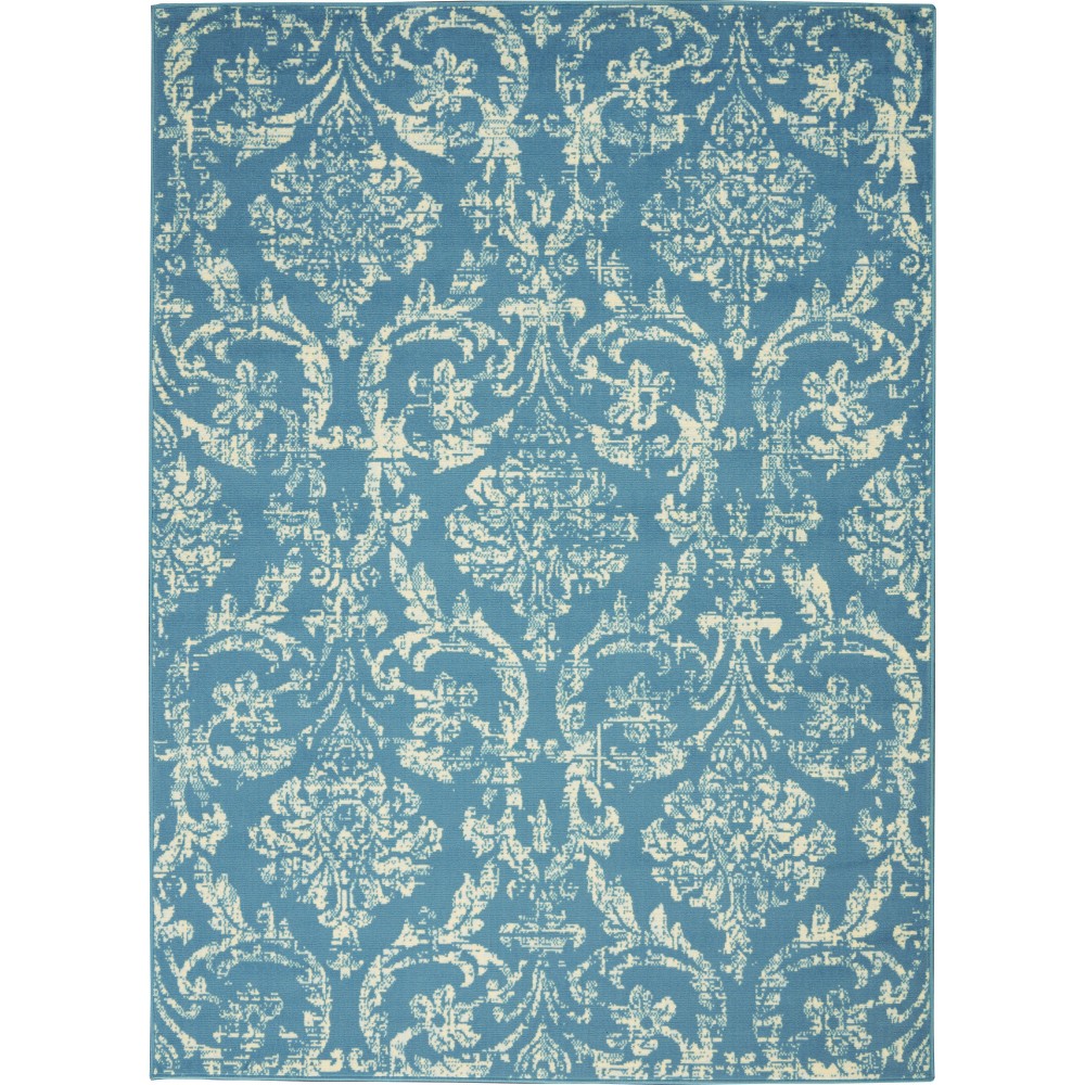 Nourison Jubilant JUB09 Area Rug, Blue, 4' x 6'