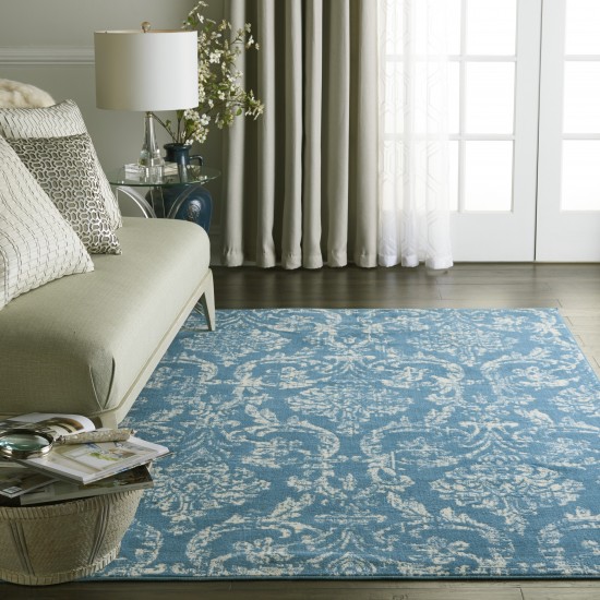 Nourison Jubilant JUB09 Area Rug, Blue, 4' x 6'