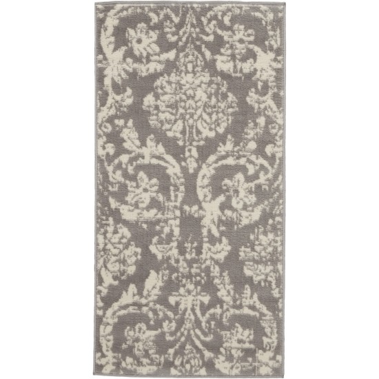 Nourison Jubilant JUB09 Area Rug, Grey, 2' x 4'