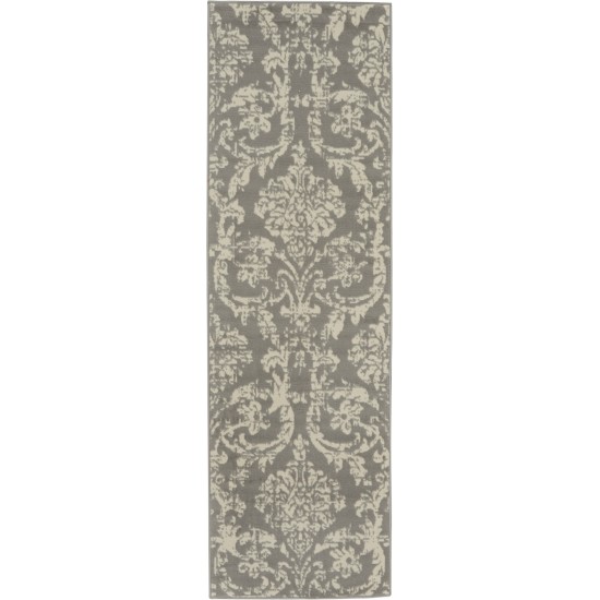 Nourison Jubilant JUB09 Runner Rug, Grey, 2'3" x 7'3"