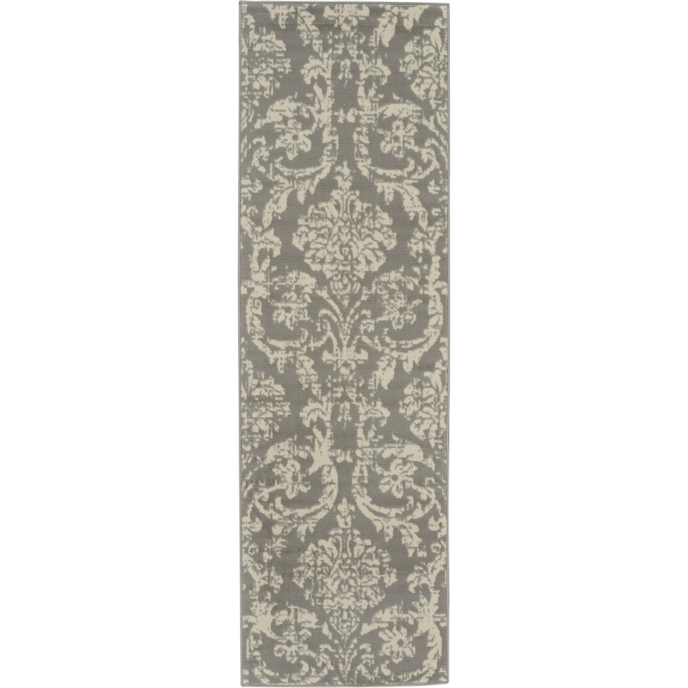 Nourison Jubilant JUB09 Runner Rug, Grey, 2'3" x 7'3"