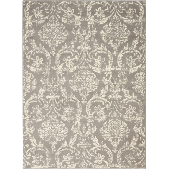 Nourison Jubilant JUB09 Area Rug, Grey, 4' x 6'