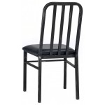 ACME Jodie Side Chair (Set-2), Black PU & Antique Black