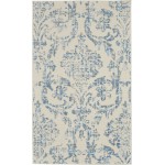 Nourison Jubilant JUB09 Area Rug, Ivory/Blue, 3' x 5'