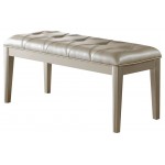 ACME Voeville Bench, Platinum PU & Platinum