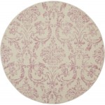 Nourison Jubilant JUB09 Area Rug, Ivory/Pink, 5'3" x Round