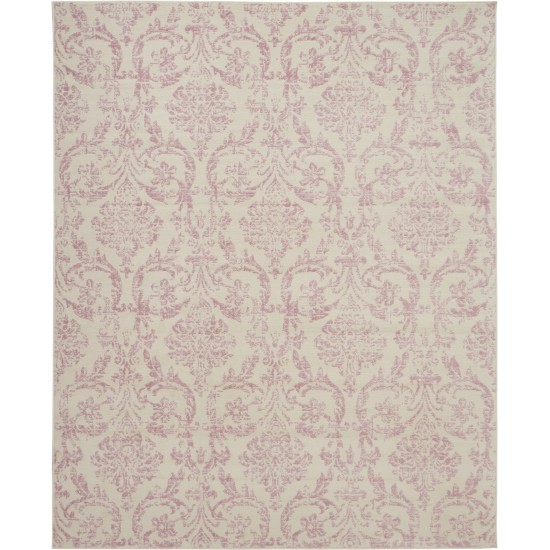 Nourison Jubilant JUB09 Area Rug, Ivory/Pink, 7' x 10'