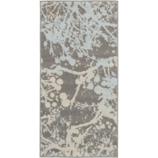 Nourison Jubilant JUB12 Area Rug, Grey, 2' x 4'