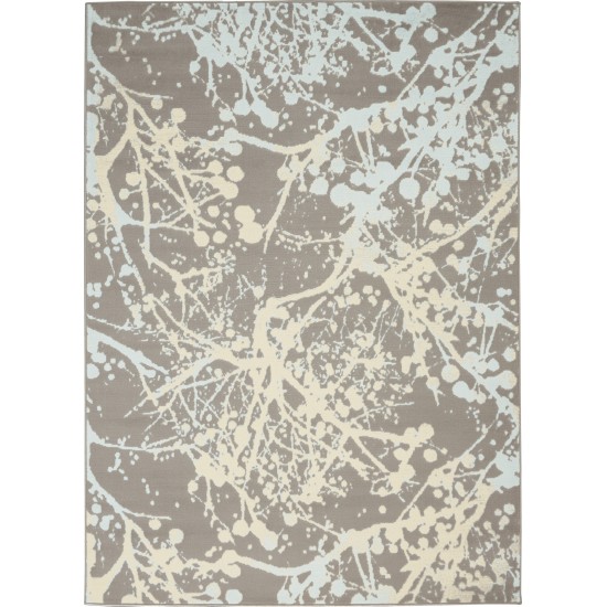 Nourison Jubilant JUB12 Area Rug, Grey, 4' x 6'