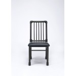 ACME Caitlin Side Chair (Set-2), Black PU & Black