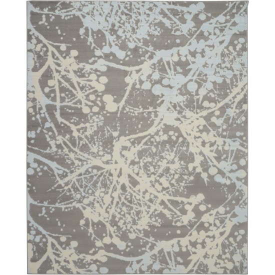 Nourison Jubilant JUB12 Area Rug, Grey, 7'10" x 9'10"