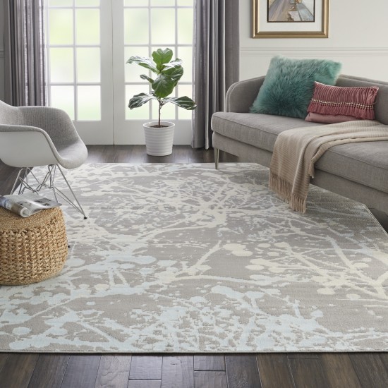 Nourison Jubilant JUB12 Area Rug, Grey, 7'10" x 9'10"