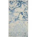 Nourison Jubilant JUB12 Area Rug, Ivory/Blue, 2' x 4'