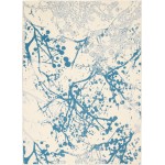 Nourison Jubilant JUB12 Area Rug, Ivory/Blue, 4' x 6'