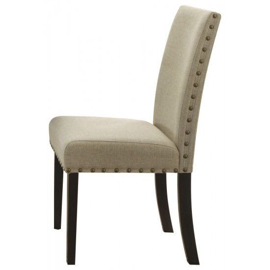 ACME Hadas Side Chair (Set-2), Beige Fabric