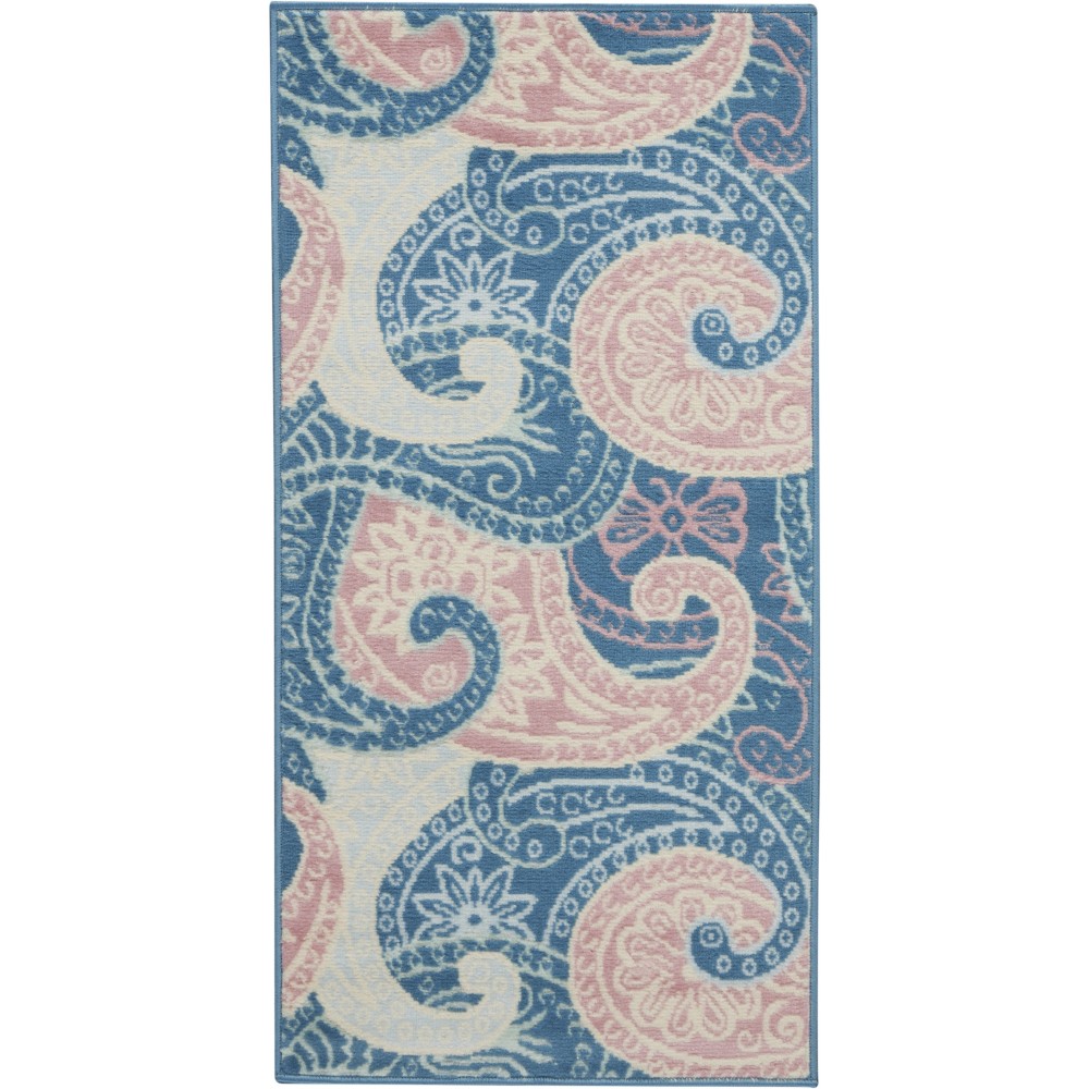 Nourison Jubilant JUB13 Area Rug, Blue, 2' x 4'