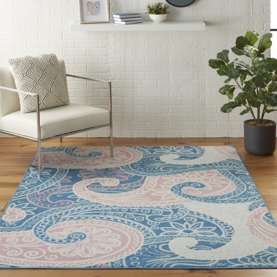 Nourison Jubilant JUB13 Area Rug, Blue, 4' x 6'