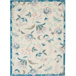 Nourison Jubilant JUB15 Area Rug, Ivory/Multicolor, 6' x 9'