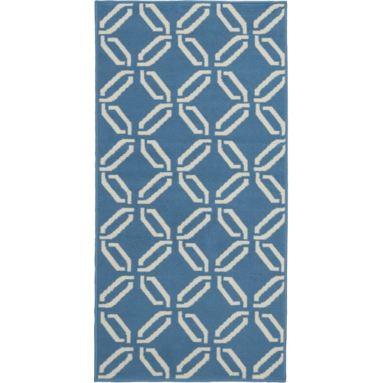 Nourison Jubilant JUB17 Area Rug, Blue, 2' x 4'